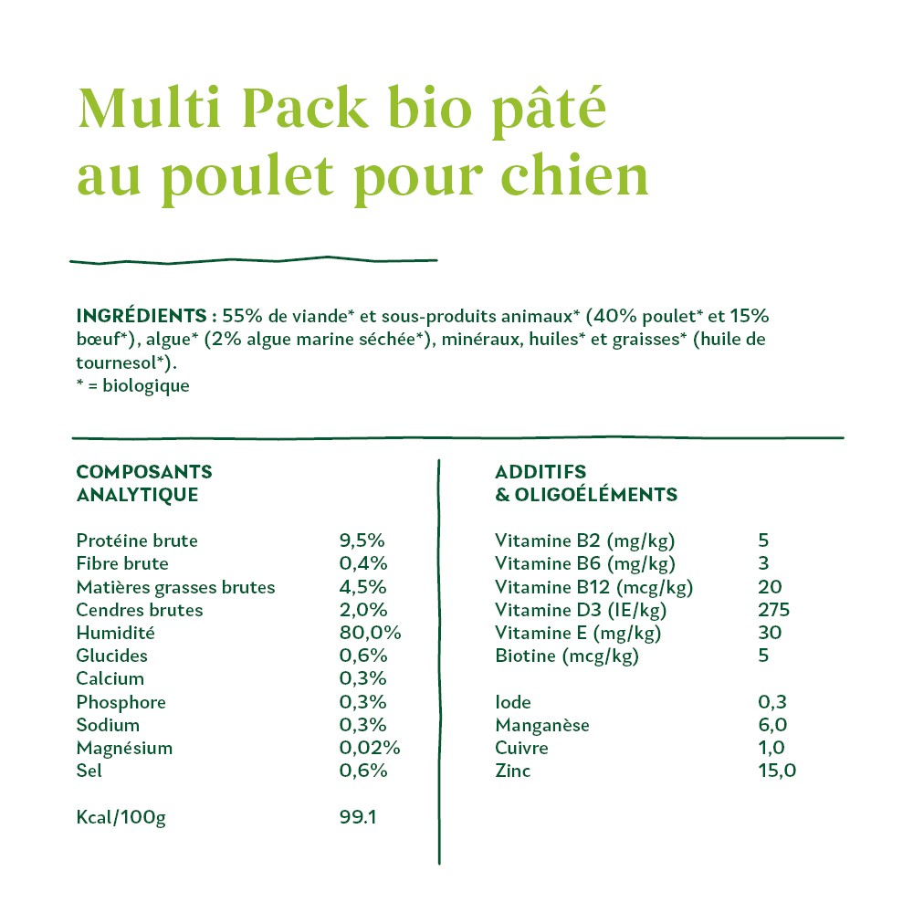 Yarrah multi-pack bio - Lot 6 x 150g