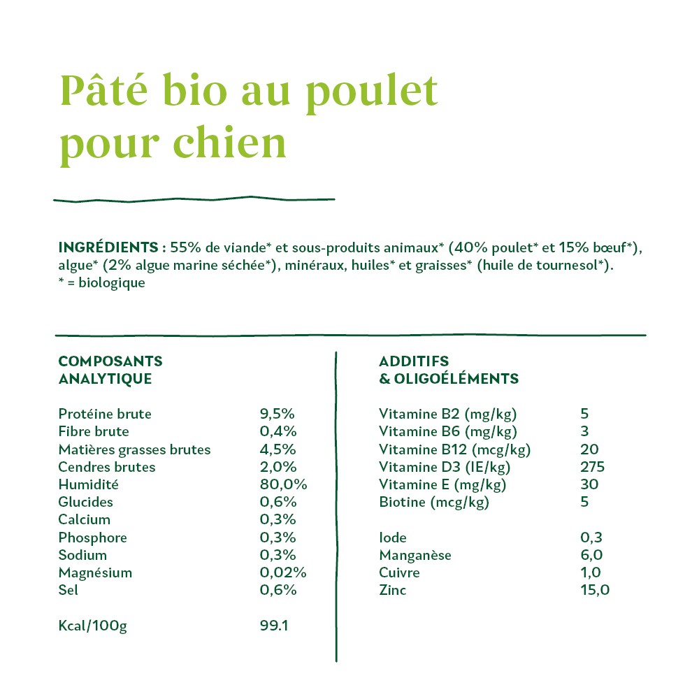 Yarrah pâtées bio - 12 x 150 g