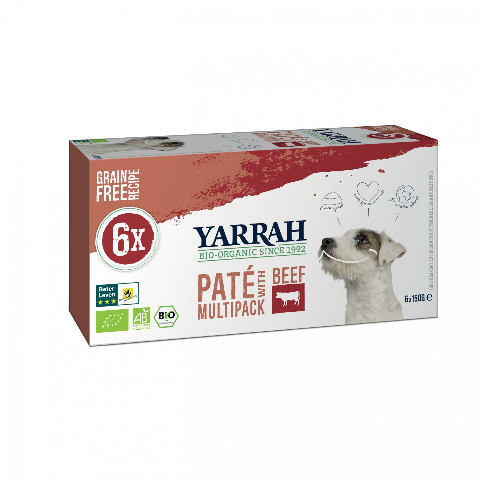 Yarrah pâtées bio - Lot de 6 x 150g