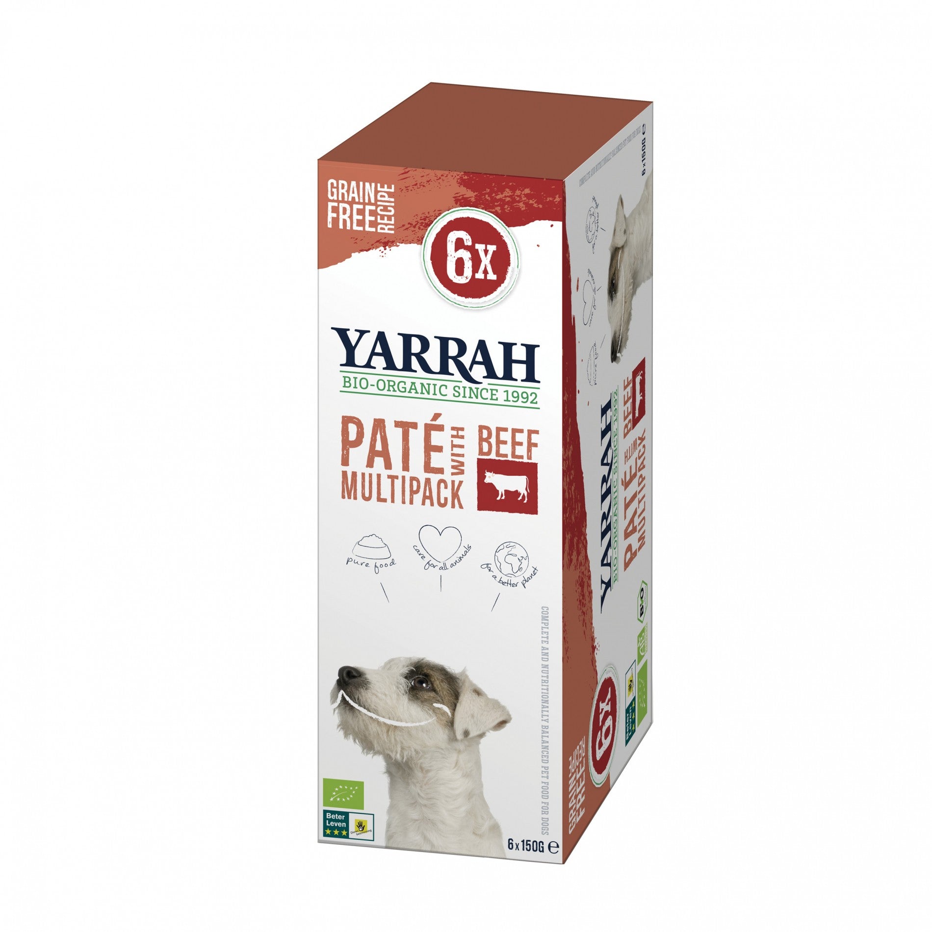 Yarrah pâtées bio - Lot de 6 x 150g