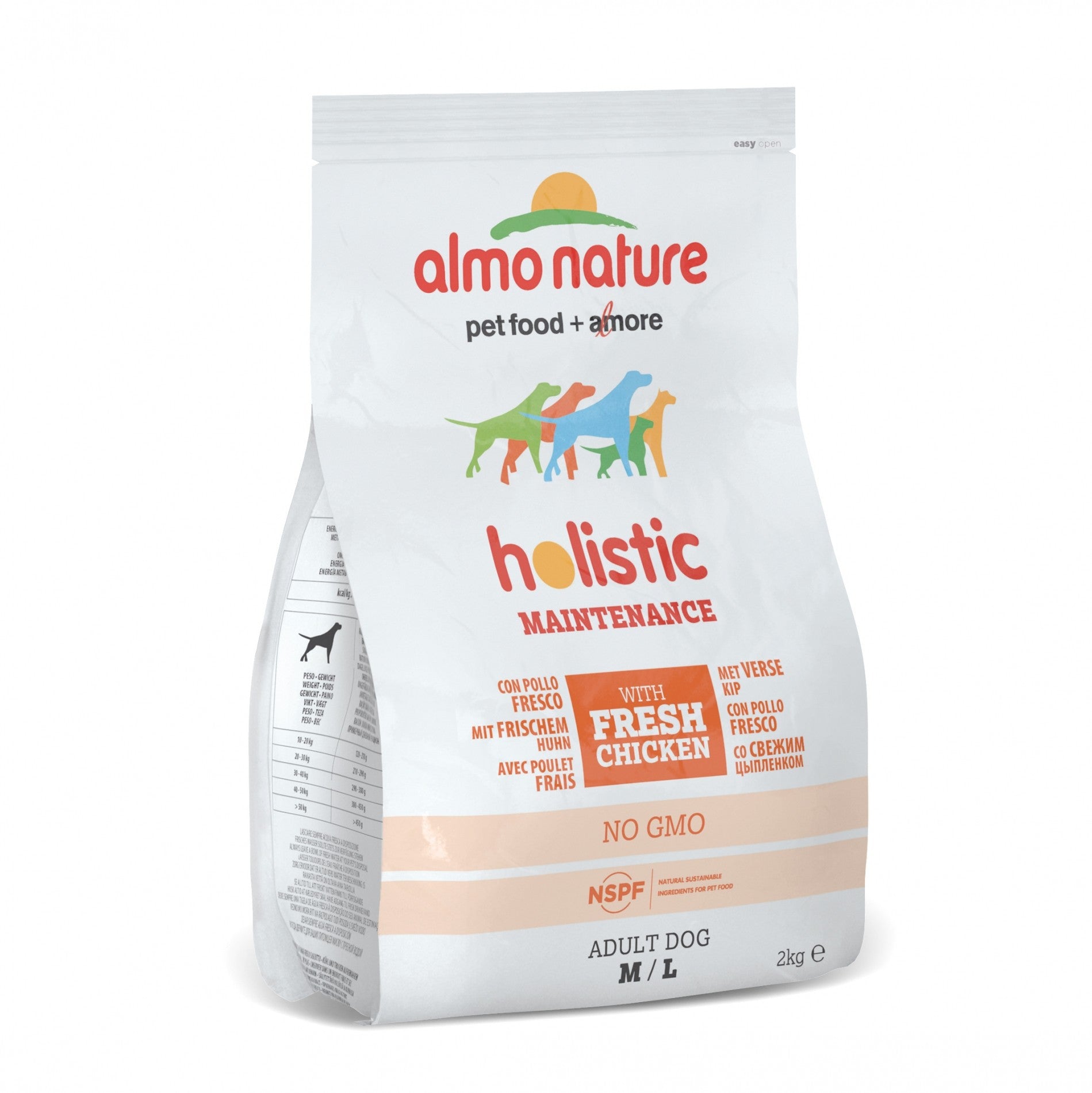 Almo Nature Croquettes Chien Adulte - Holistic Maintenance Medium