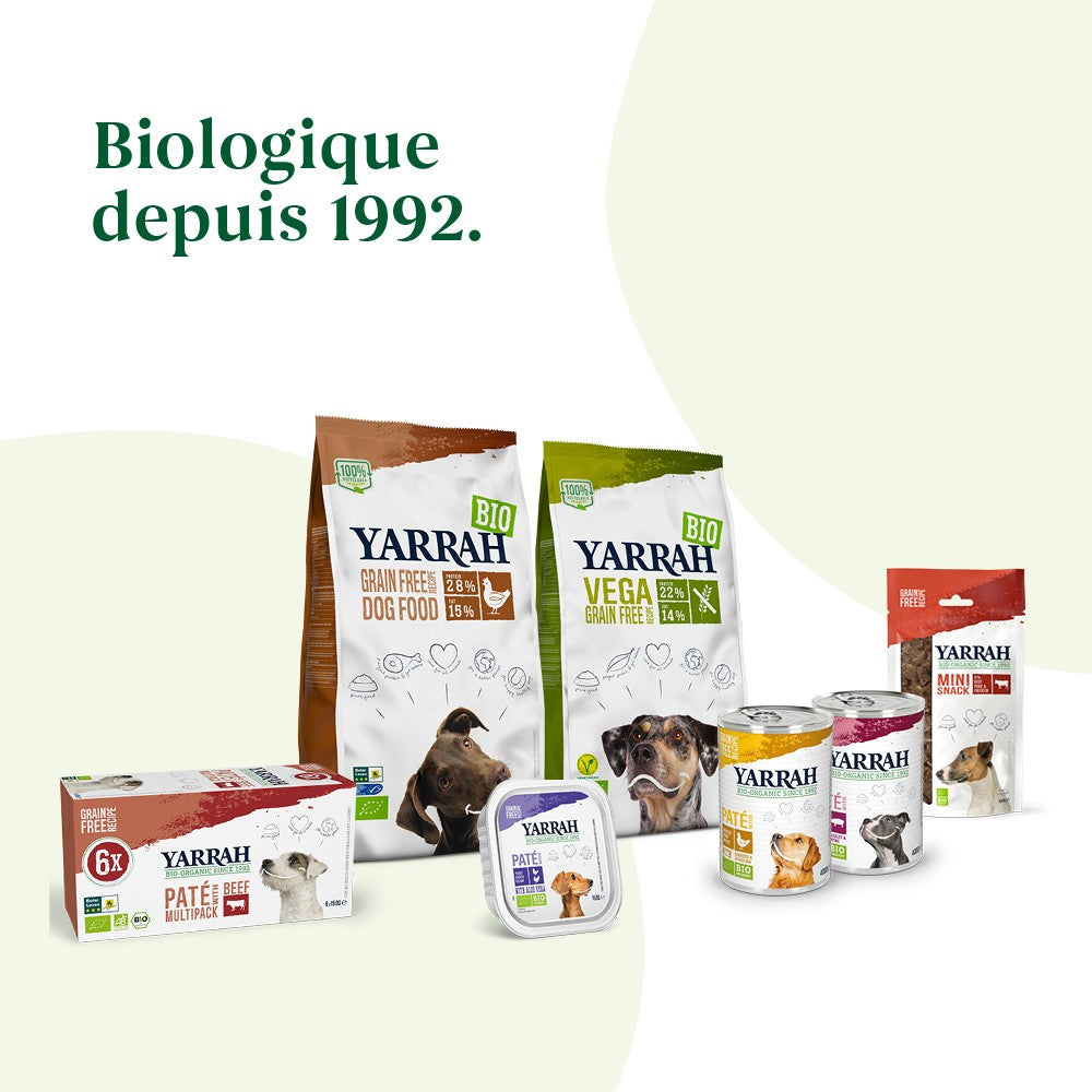 Yarrah croquettes bio sans céréales pour chien adulte