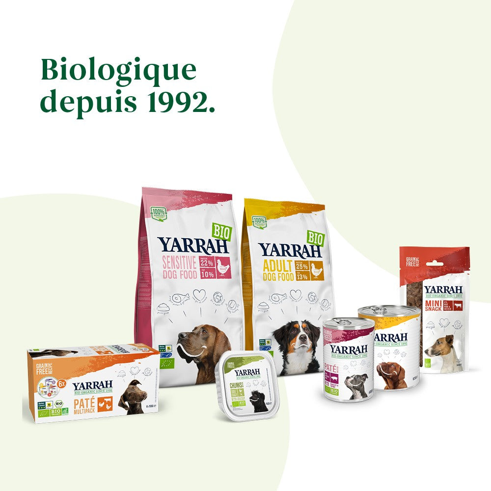 Yarrah croquettes bio pour chien sensible