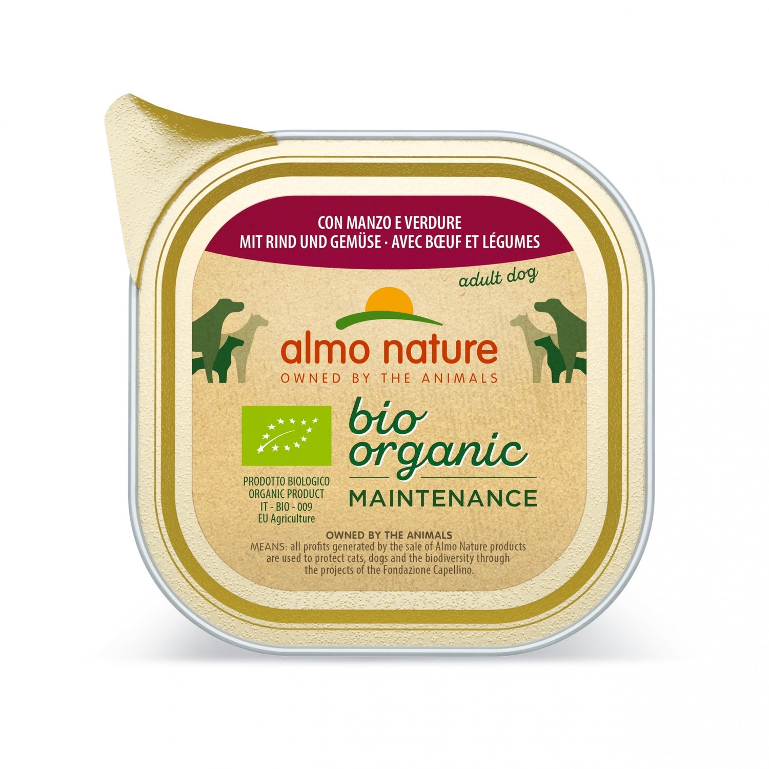 Almo Nature Pâtées Chien Adulte - Bio Organic Maintenance - 32 x 100 g