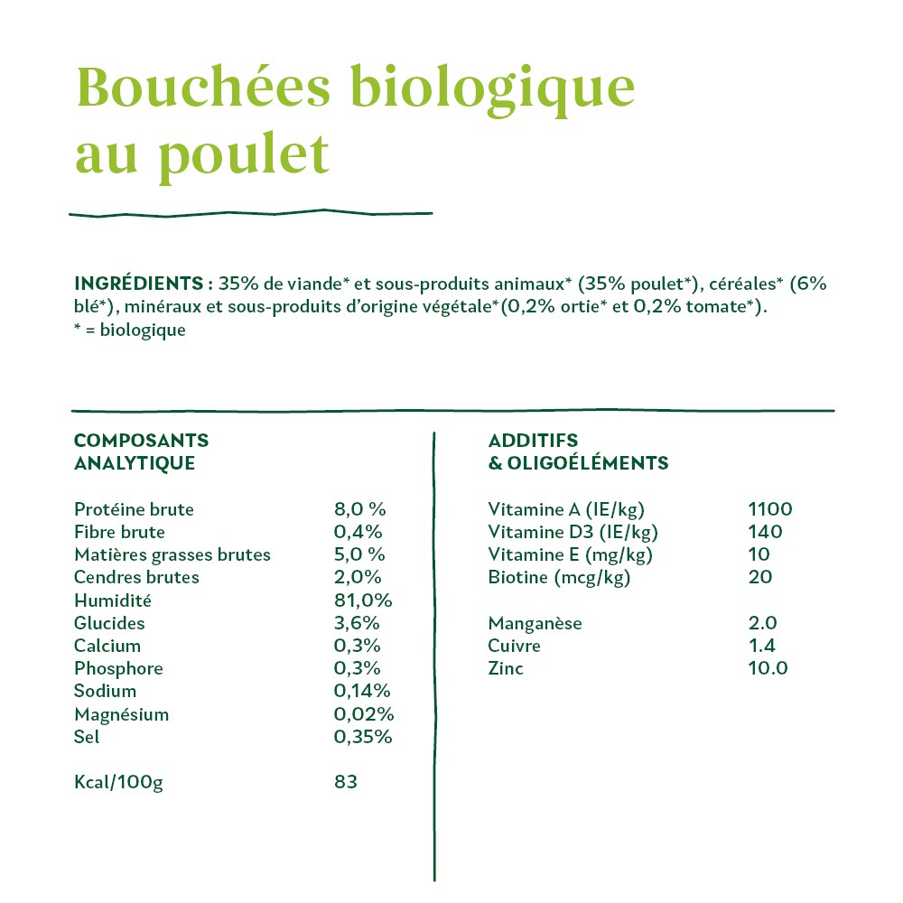 Yarrah bouchées bio - Lot 6 x 820 g