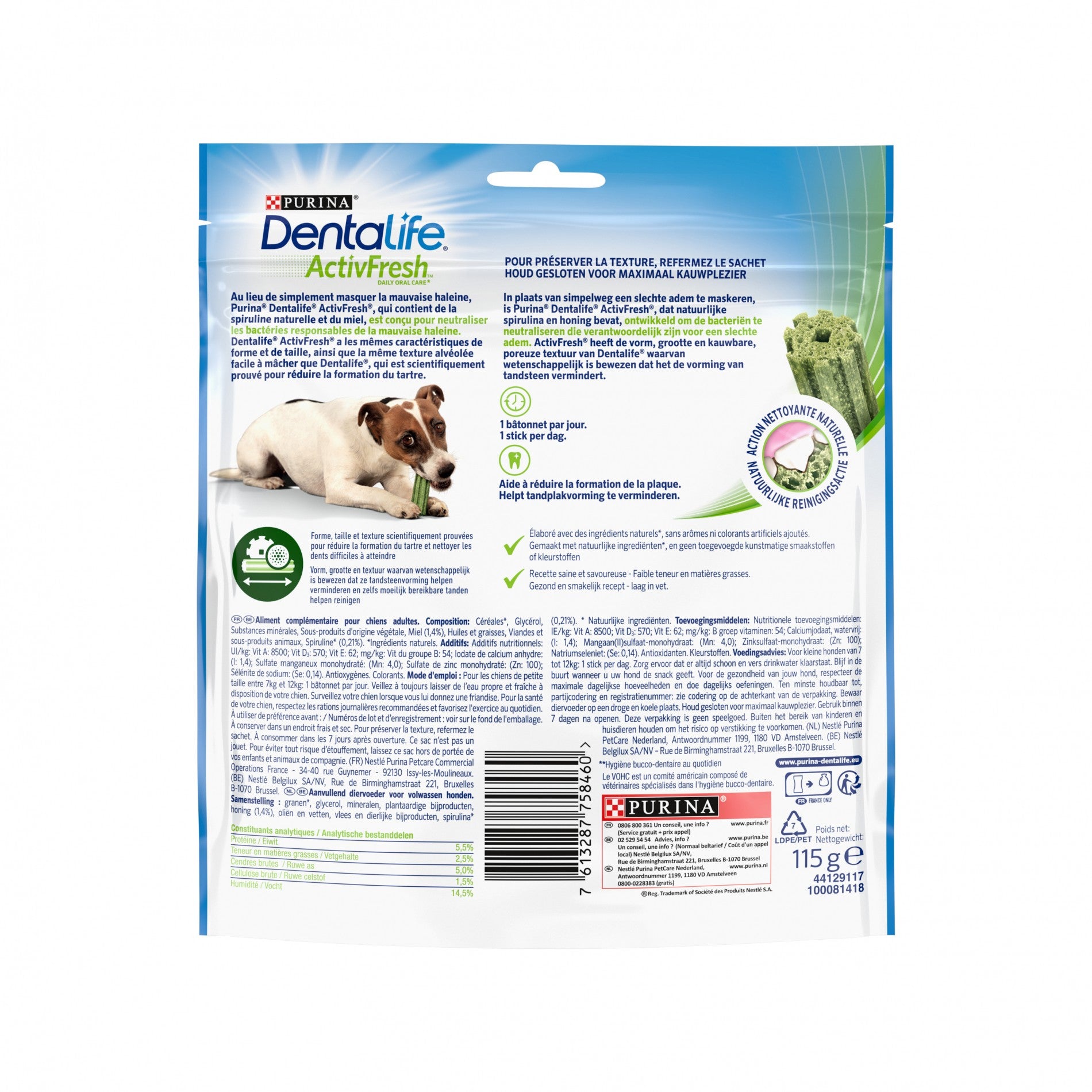 Dentalife ActivFresh en Bâtonnets - Friandises bucco-dentaires pour chien