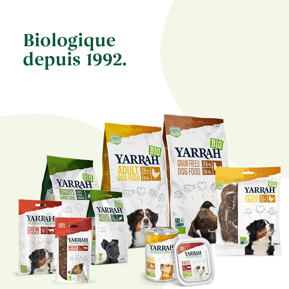 Yarrah cous de poulet bio pour chien