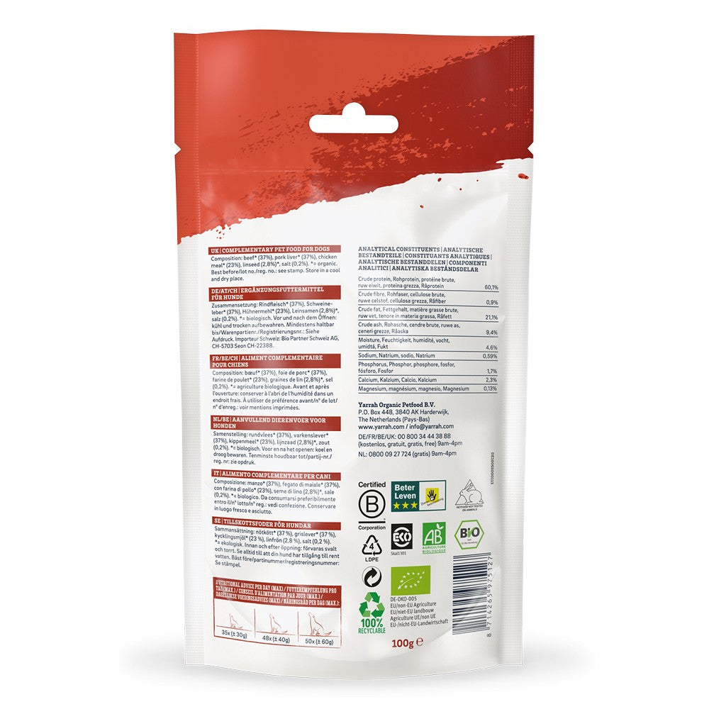 Yarrah mini snacks bio pour chien