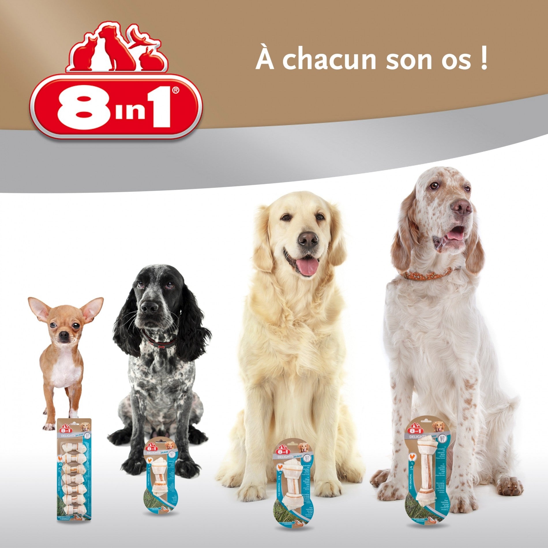 Os à mâcher Delights Pro, contre la plaque dentaire