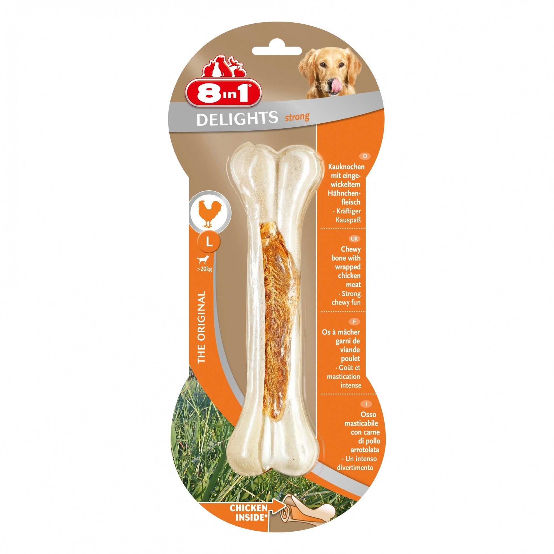 Os à mâcher Delights Strong, mastication intense