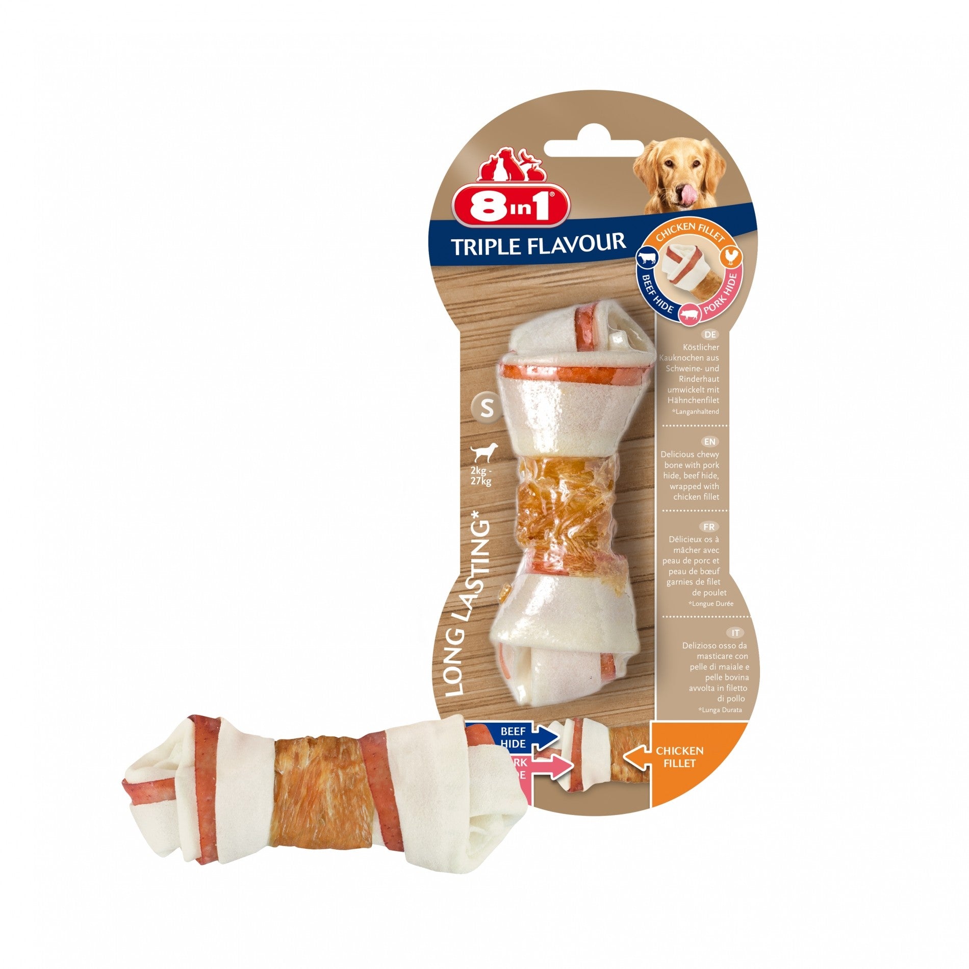 Os à mâcher Triple Flavour 8in1