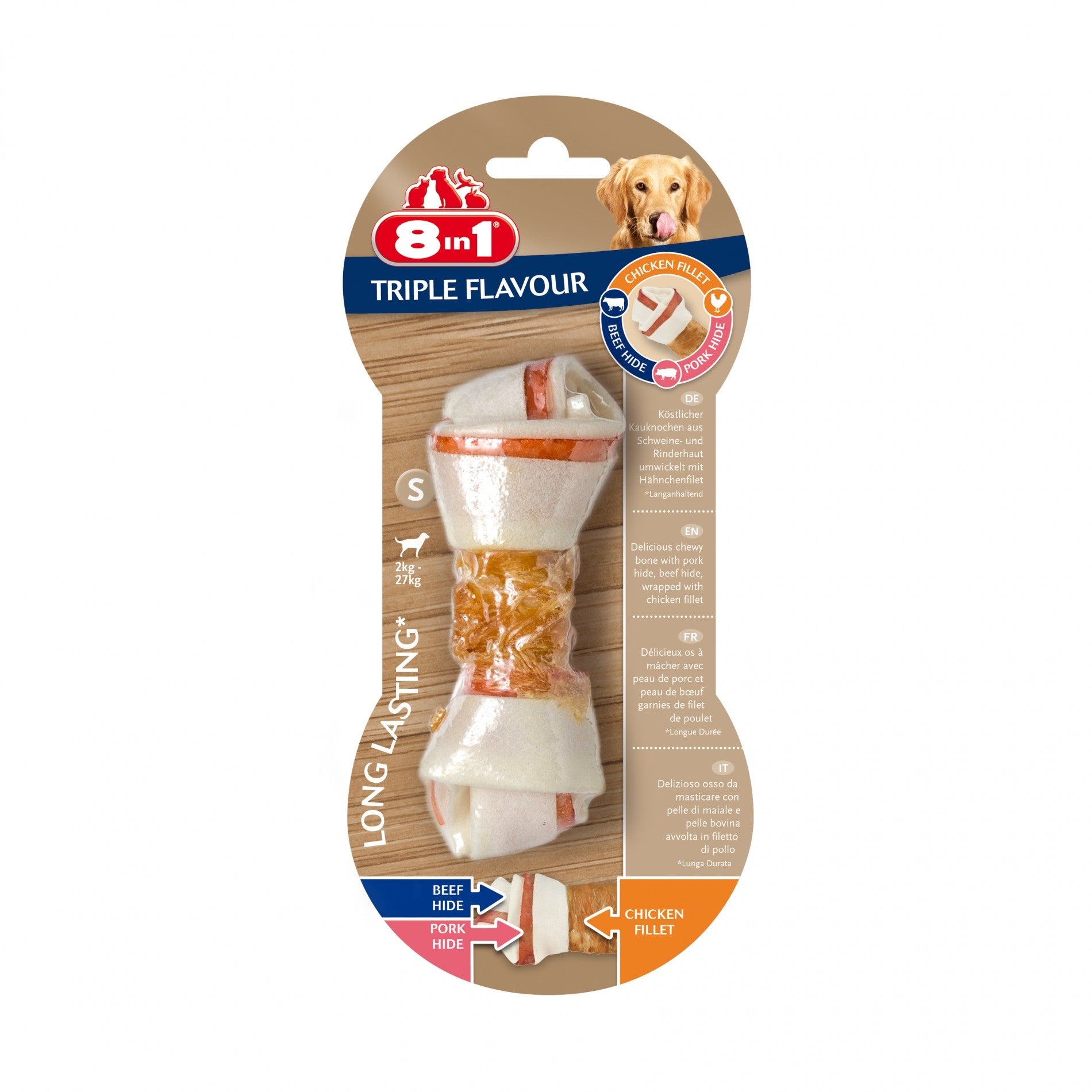 Os à mâcher Triple Flavour 8in1