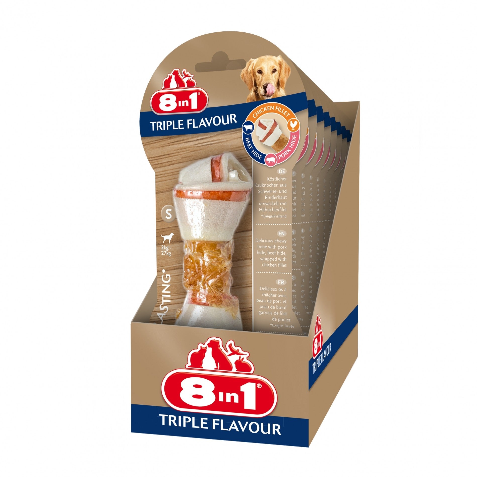 Os à mâcher Triple Flavour 8in1