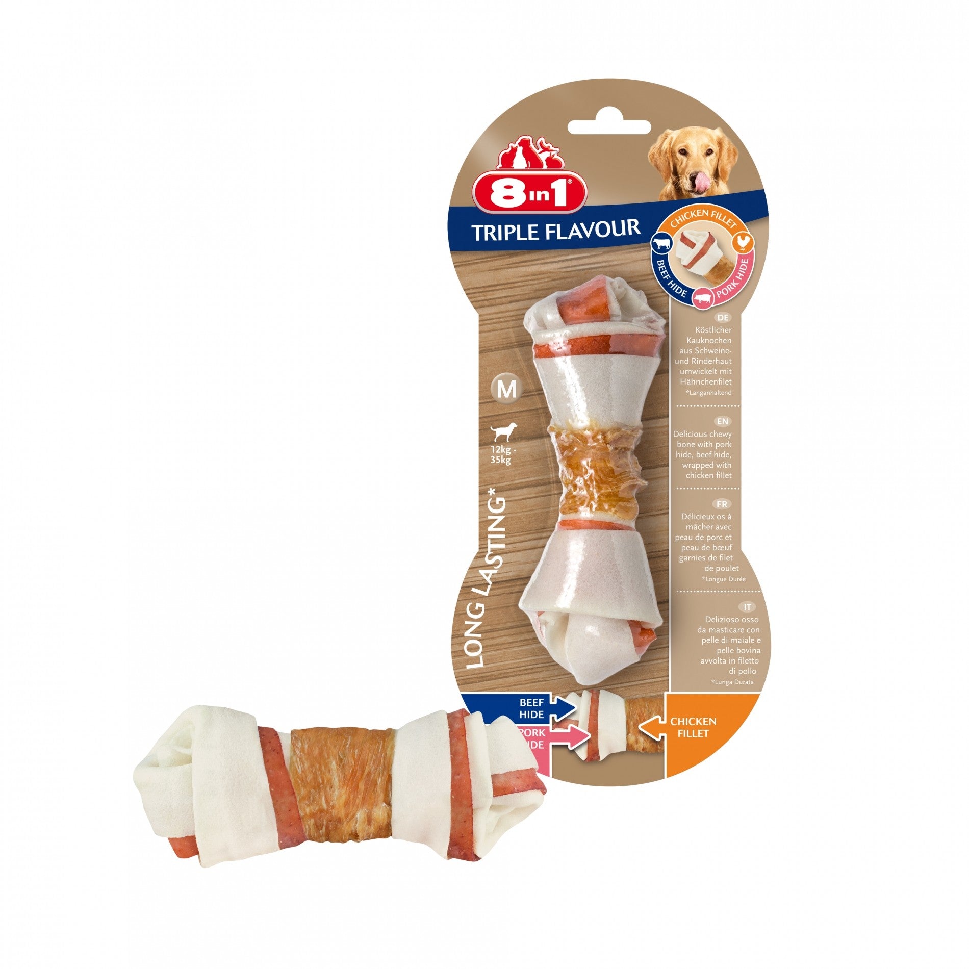 Os à mâcher Triple Flavour 8in1