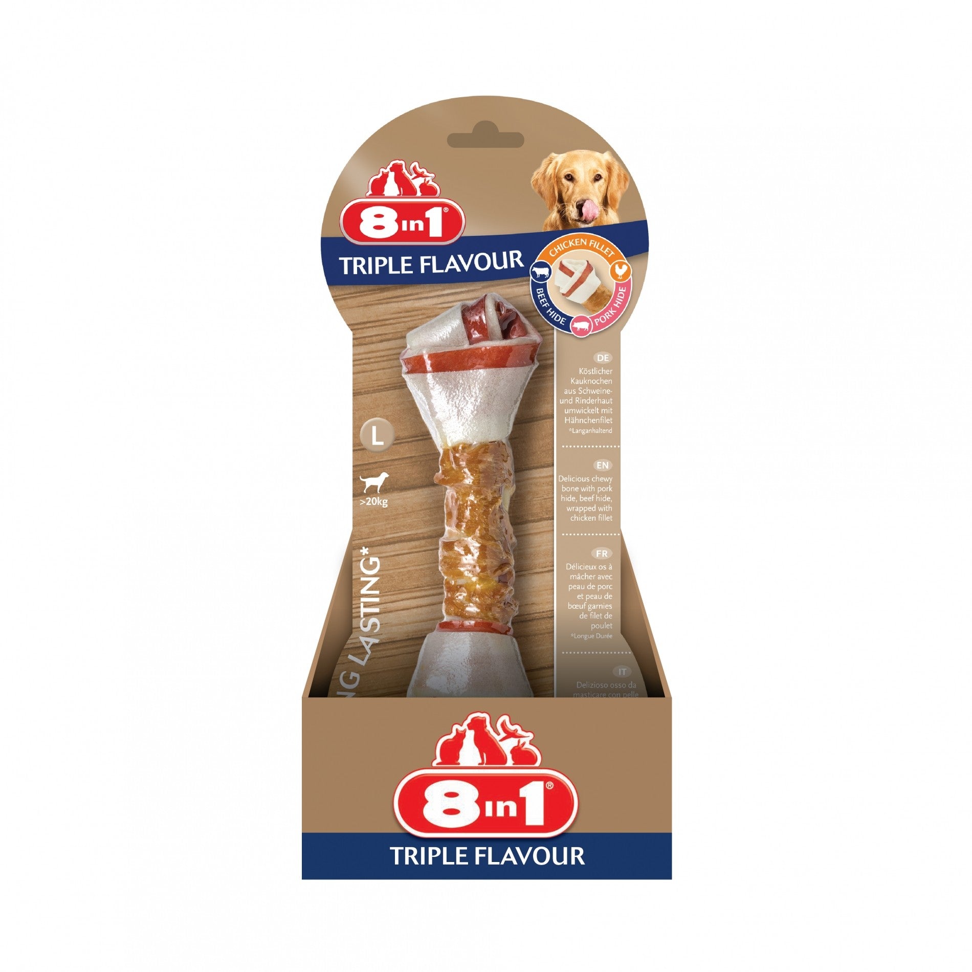 Os à mâcher Triple Flavour 8in1