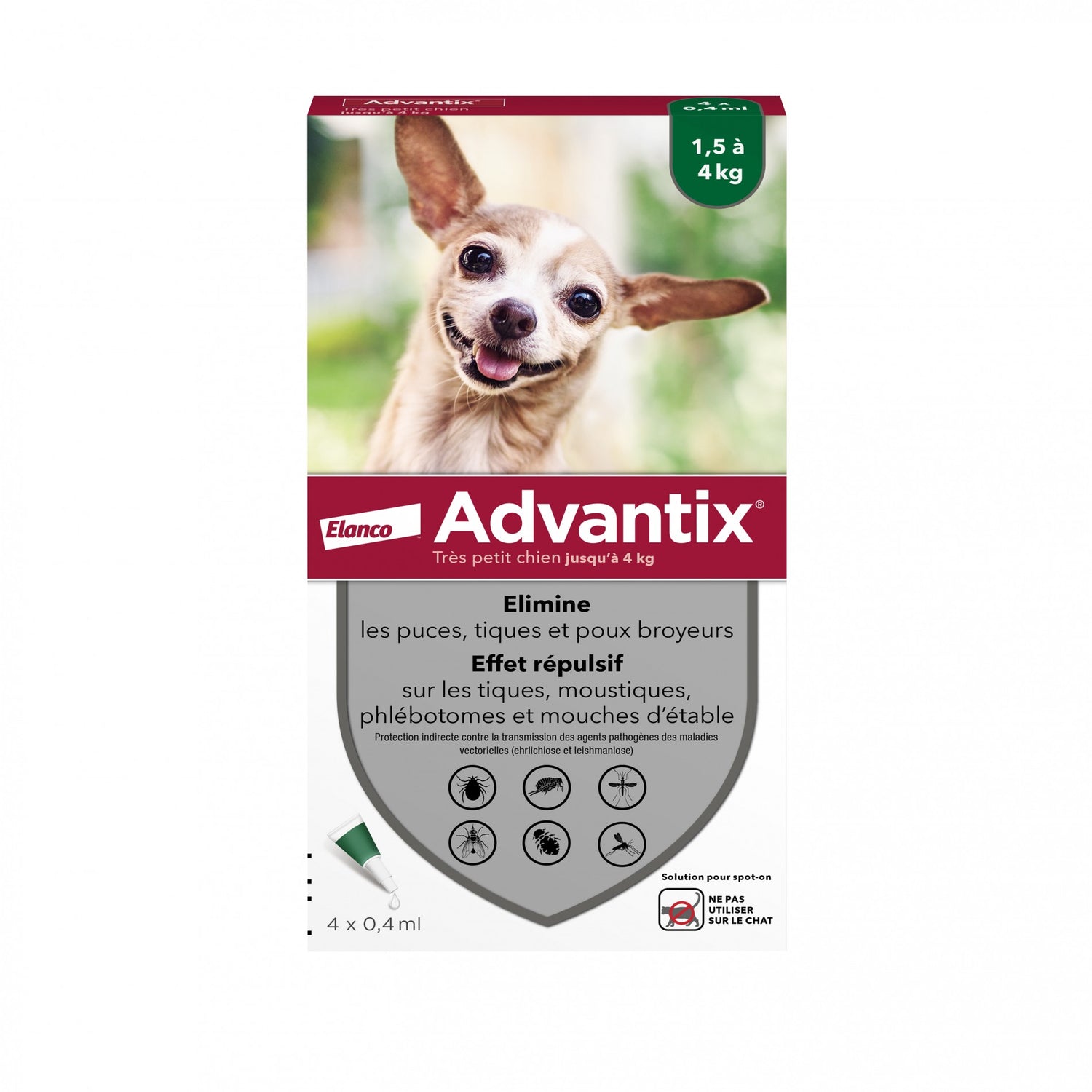 Pipettes Advantix chien