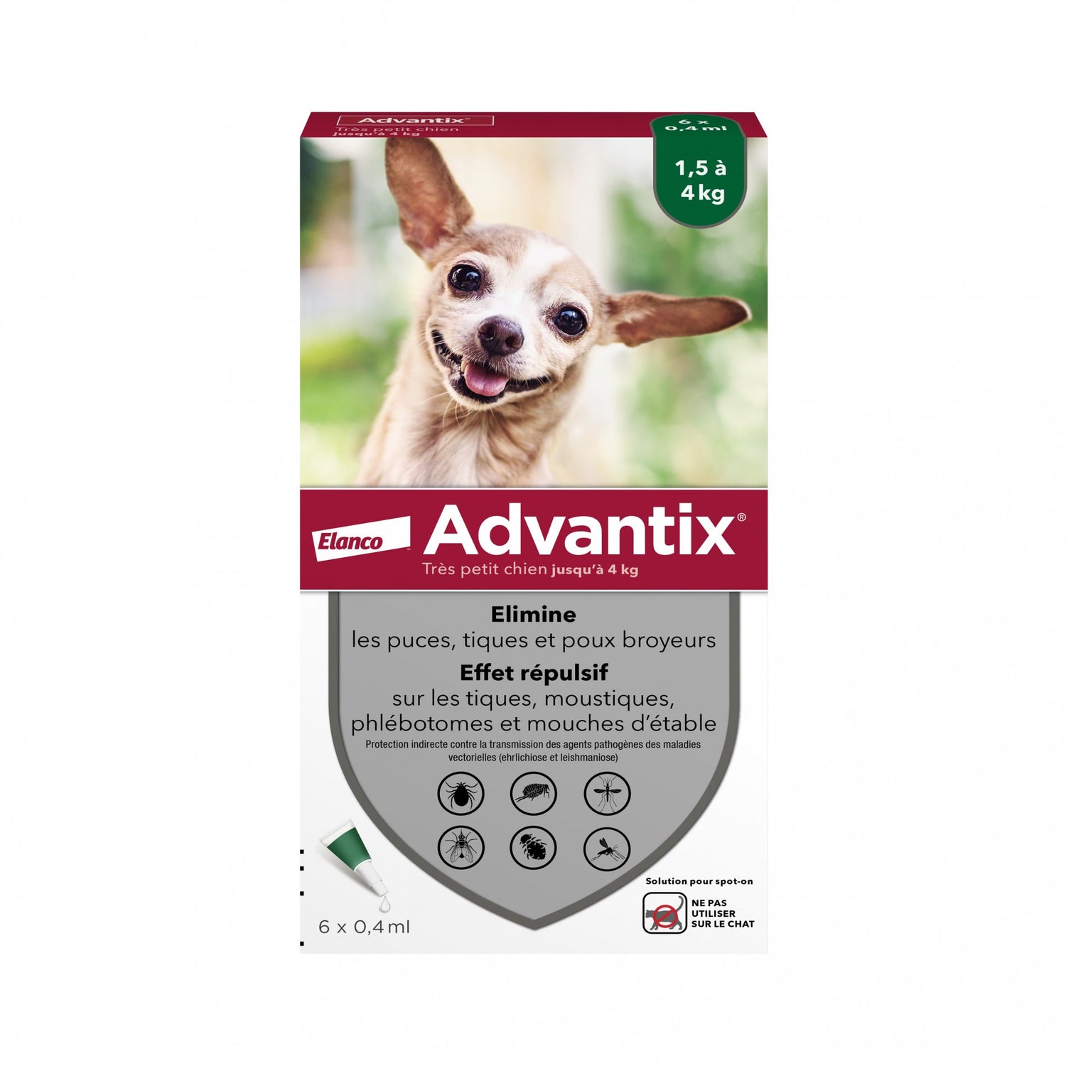 Pipettes Advantix chien