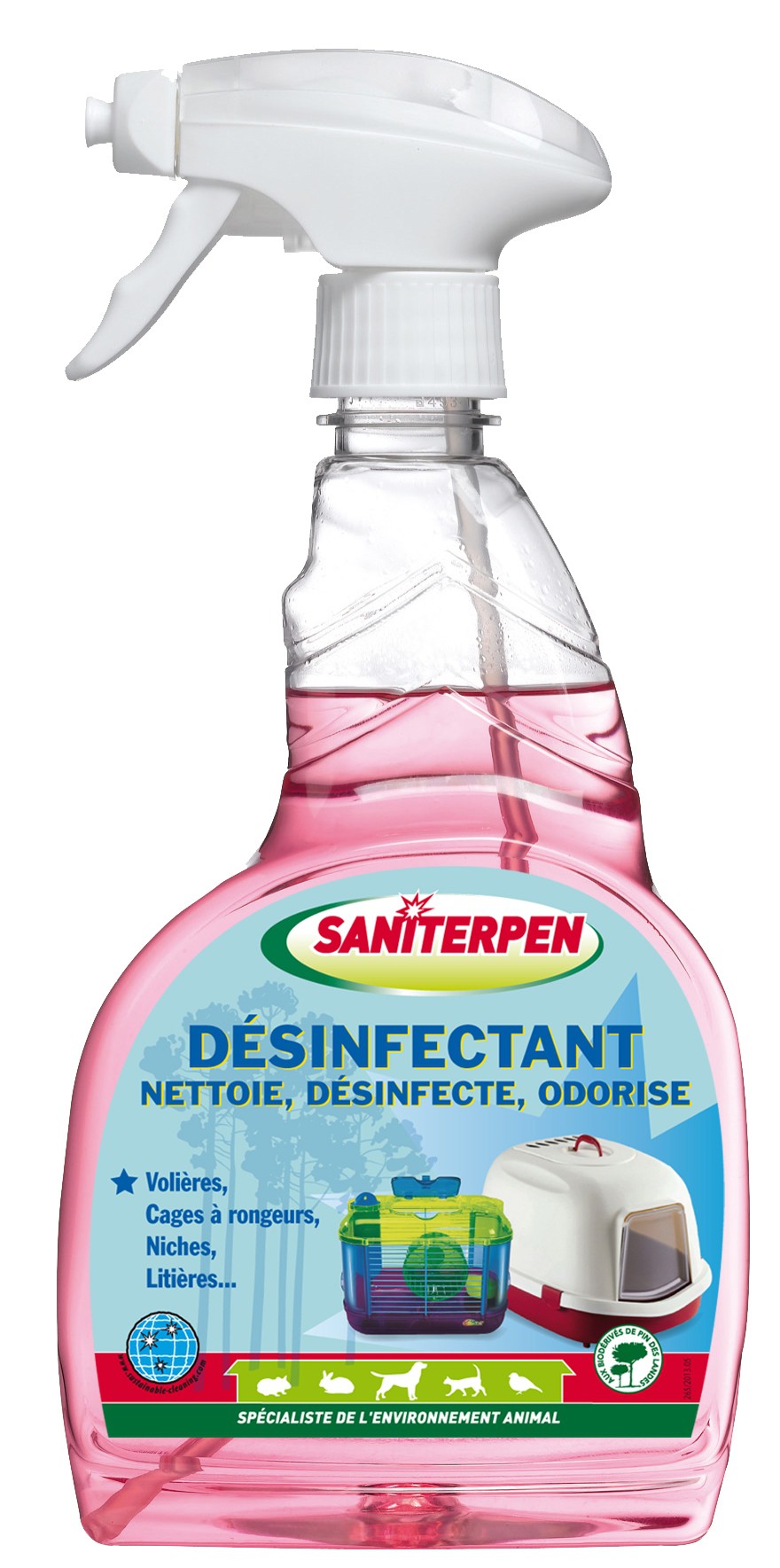 Désinfectant Sanispray 3 en 1