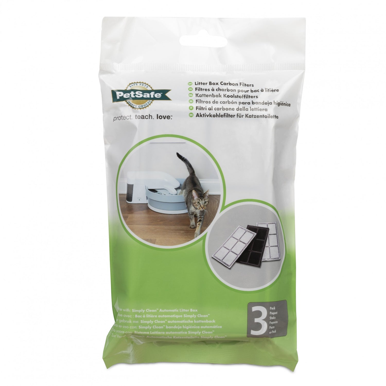 Filtres à charbon pour bac à litière auto-nettoyant Simply Clean