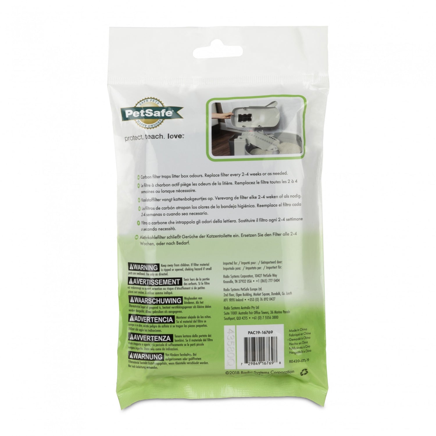 Filtres à charbon pour bac à litière auto-nettoyant Simply Clean