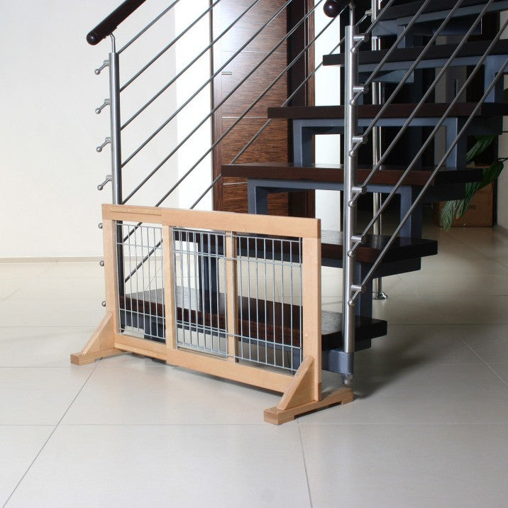 Barrière extensible en bois