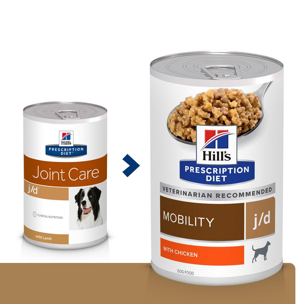 HILL’S Prescription Diet j/d Mobility en Boîtes au Poulet – Pâtée pour chien