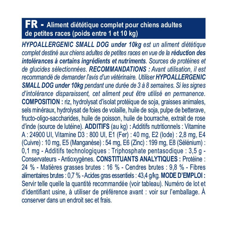 Royal Canin Veterinary Hypoallergenic Small Dogs