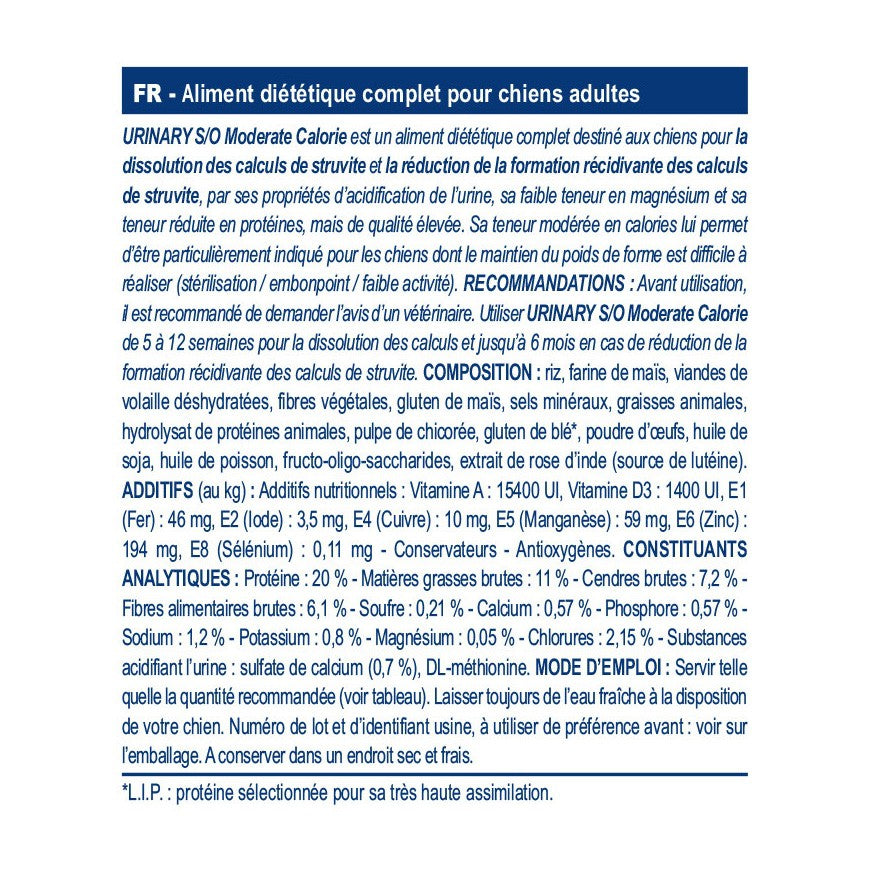 Royal Canin Veterinary Urinary S/0 Moderate Calorie