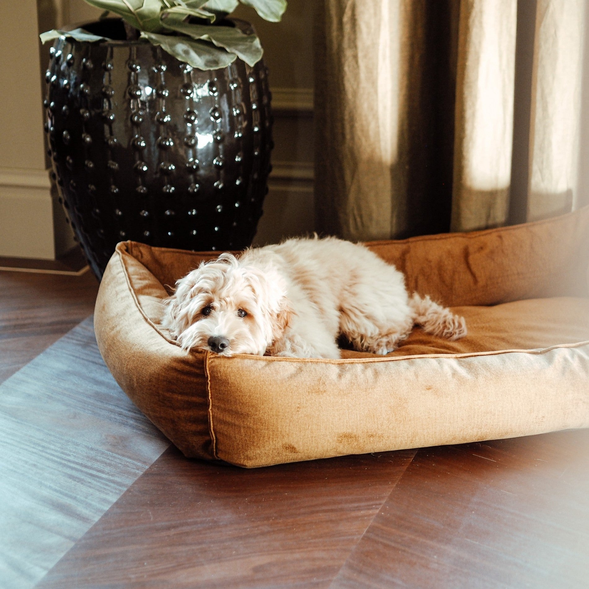 Panier Shimmer - Jaune ocre