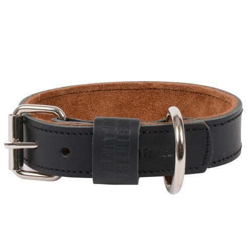 Collier cuir Black & Tan - Noir