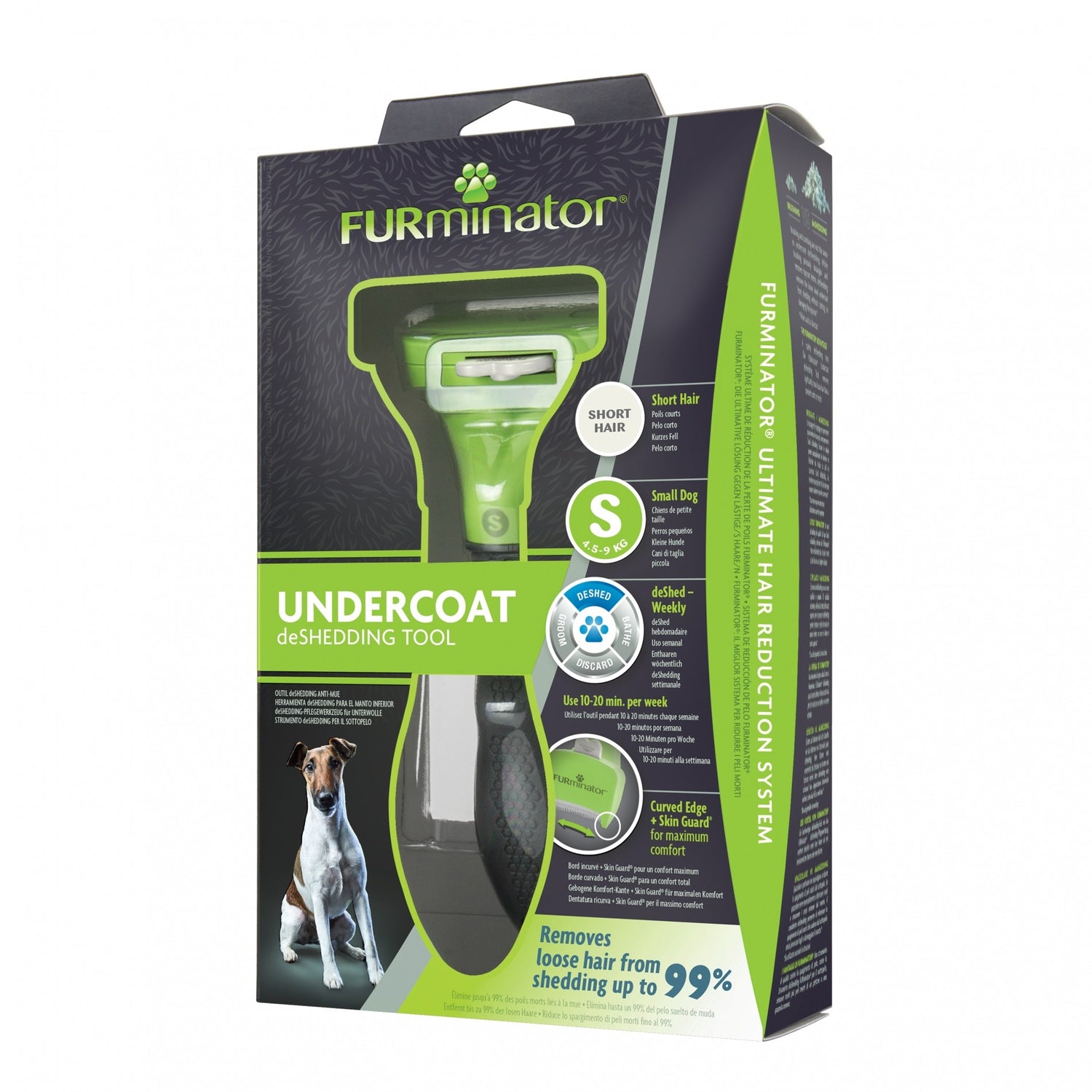 Brosse Furminator poils courts