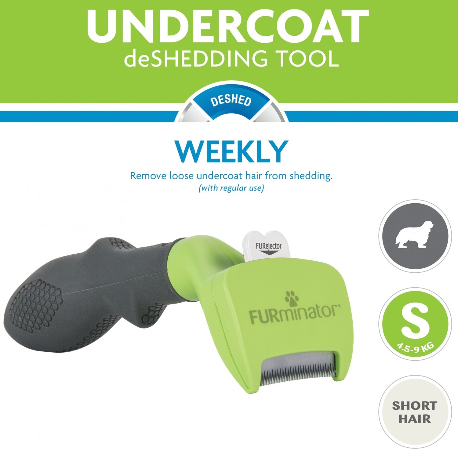 Brosse Furminator poils courts