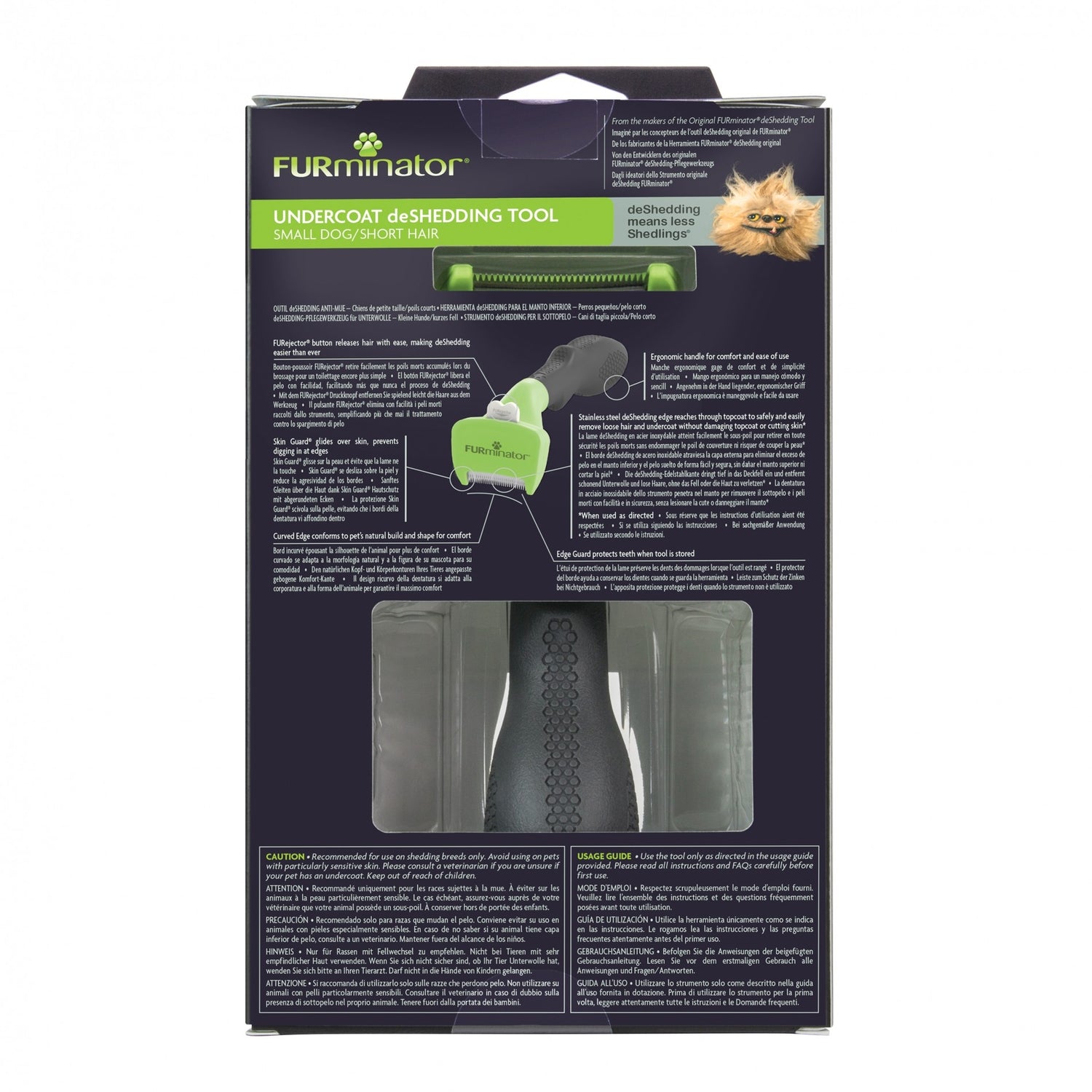 Brosse Furminator poils courts