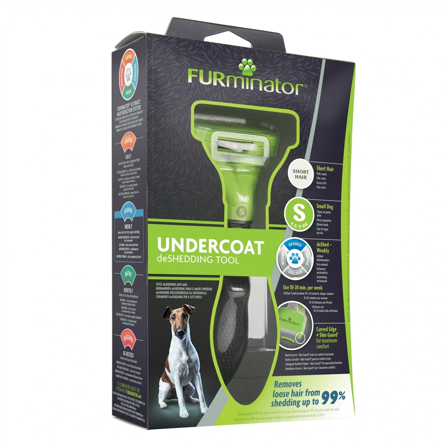 Brosse Furminator poils courts