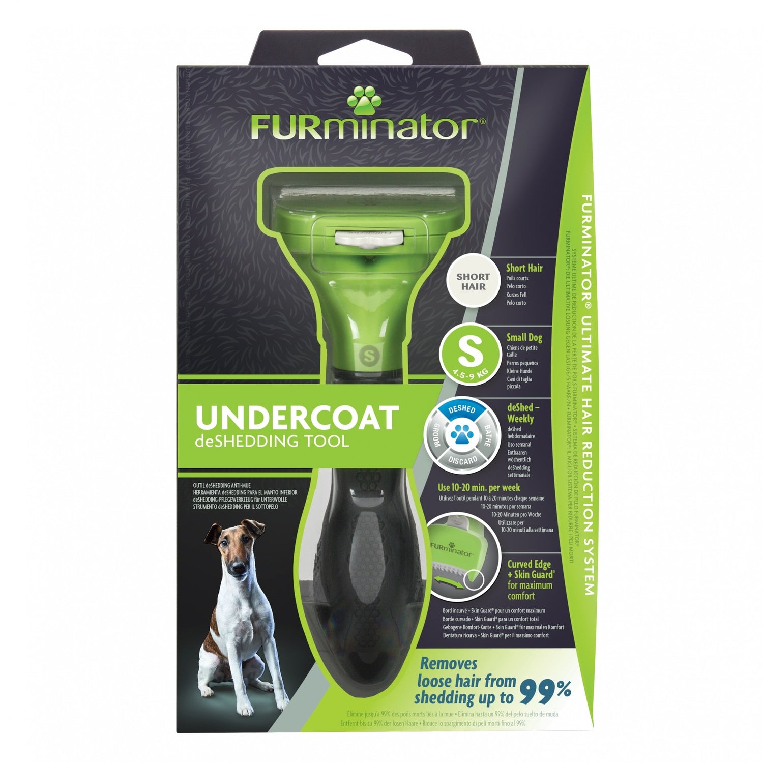 Brosse Furminator poils courts