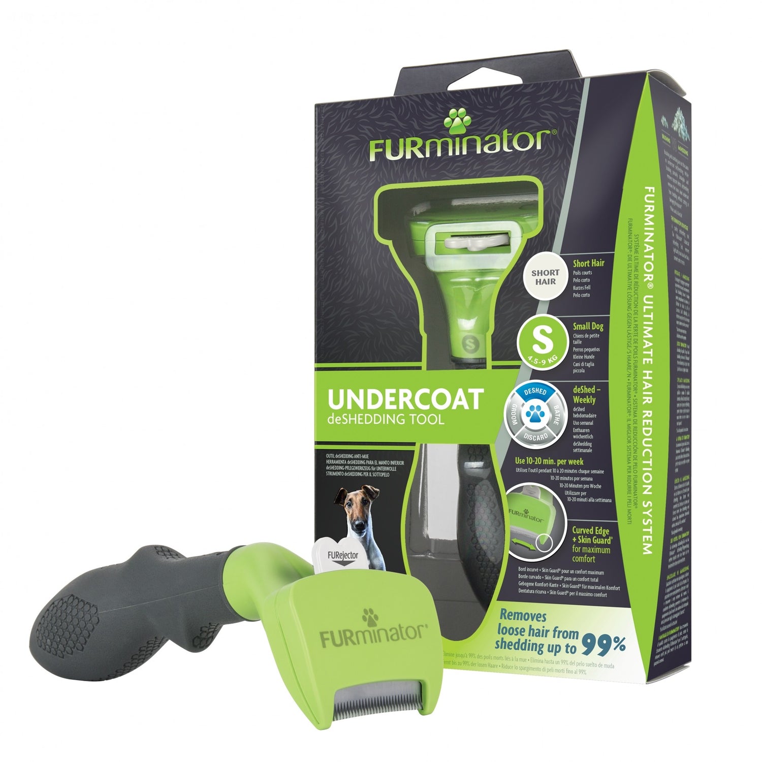 Brosse Furminator poils courts