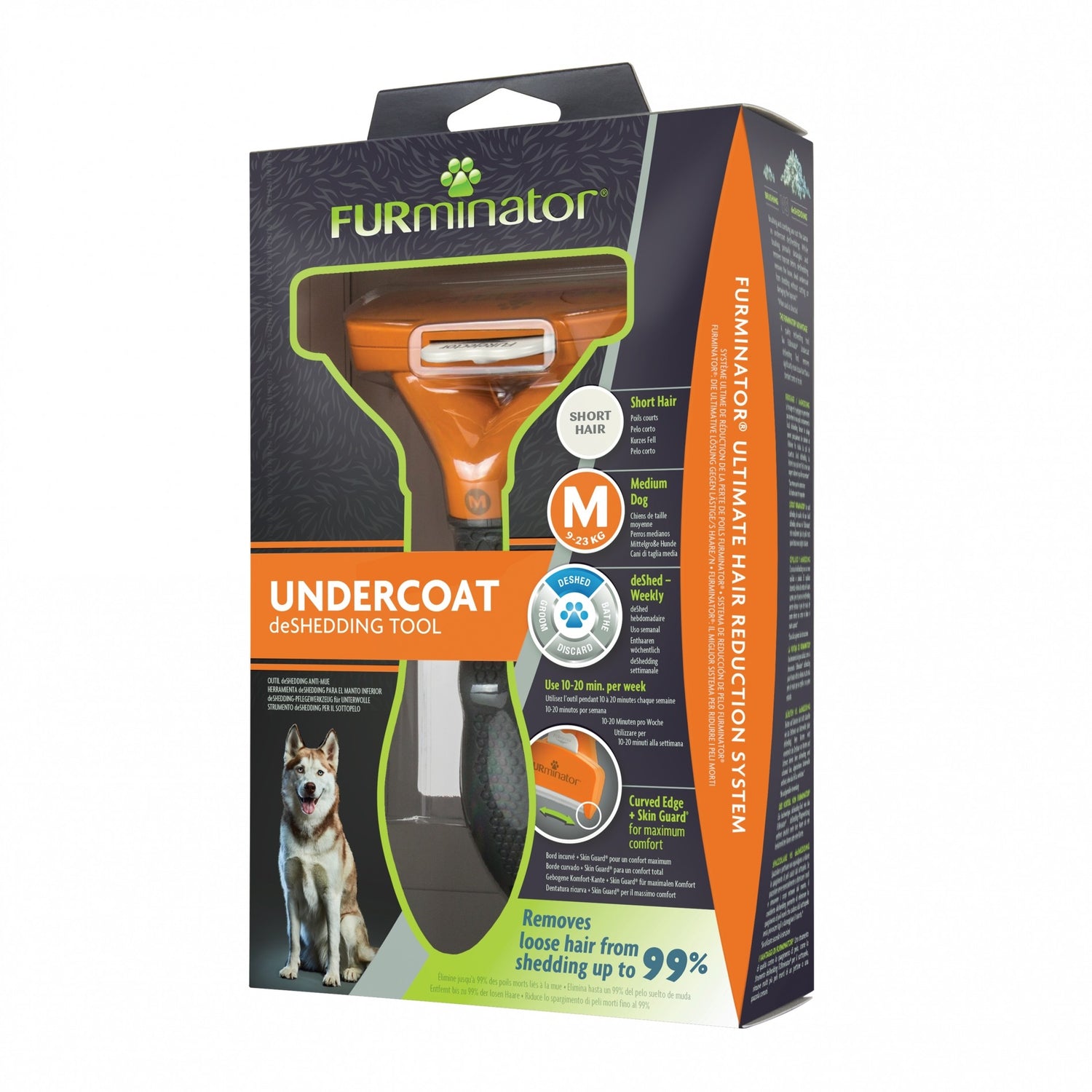 Brosse Furminator poils courts