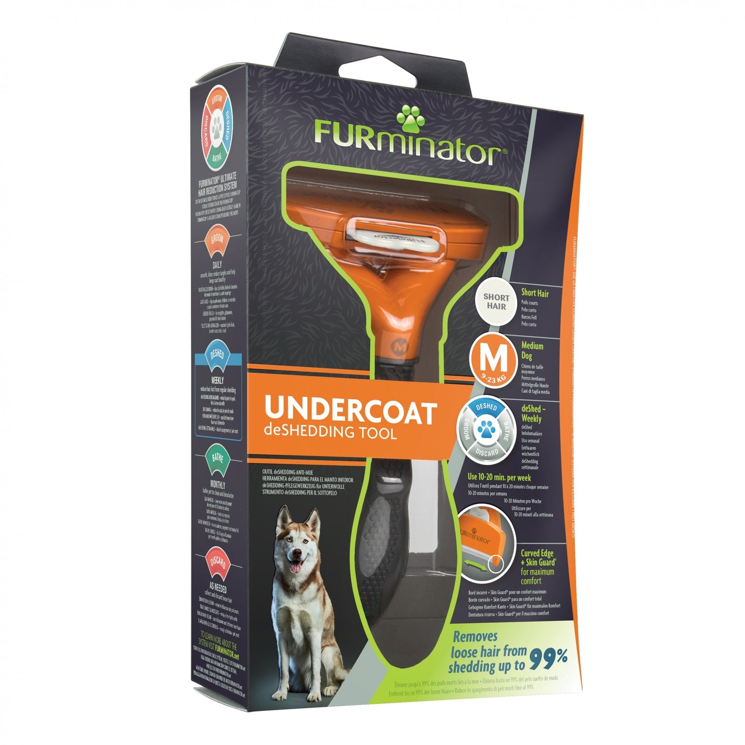 Brosse Furminator poils courts