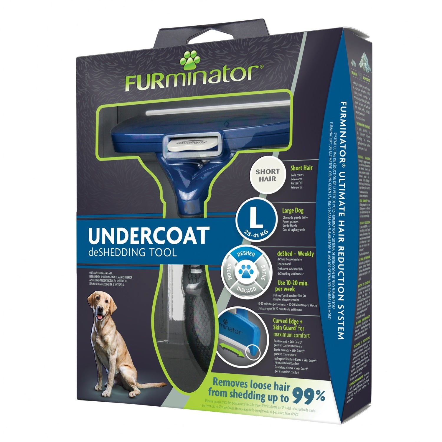 Brosse Furminator poils courts