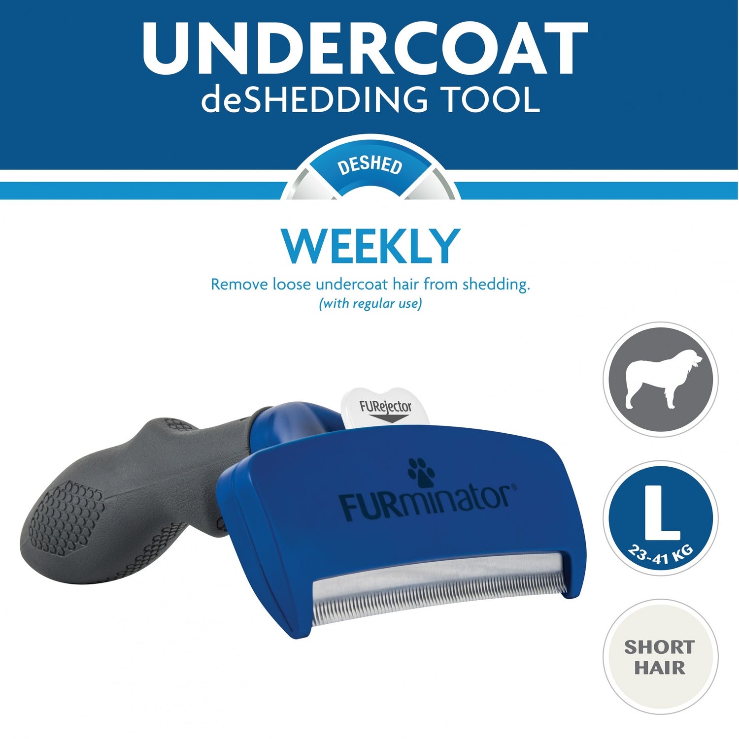 Brosse Furminator poils courts