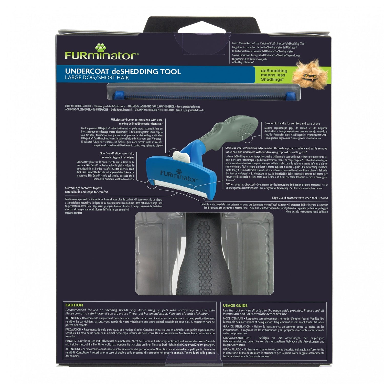 Brosse Furminator poils courts