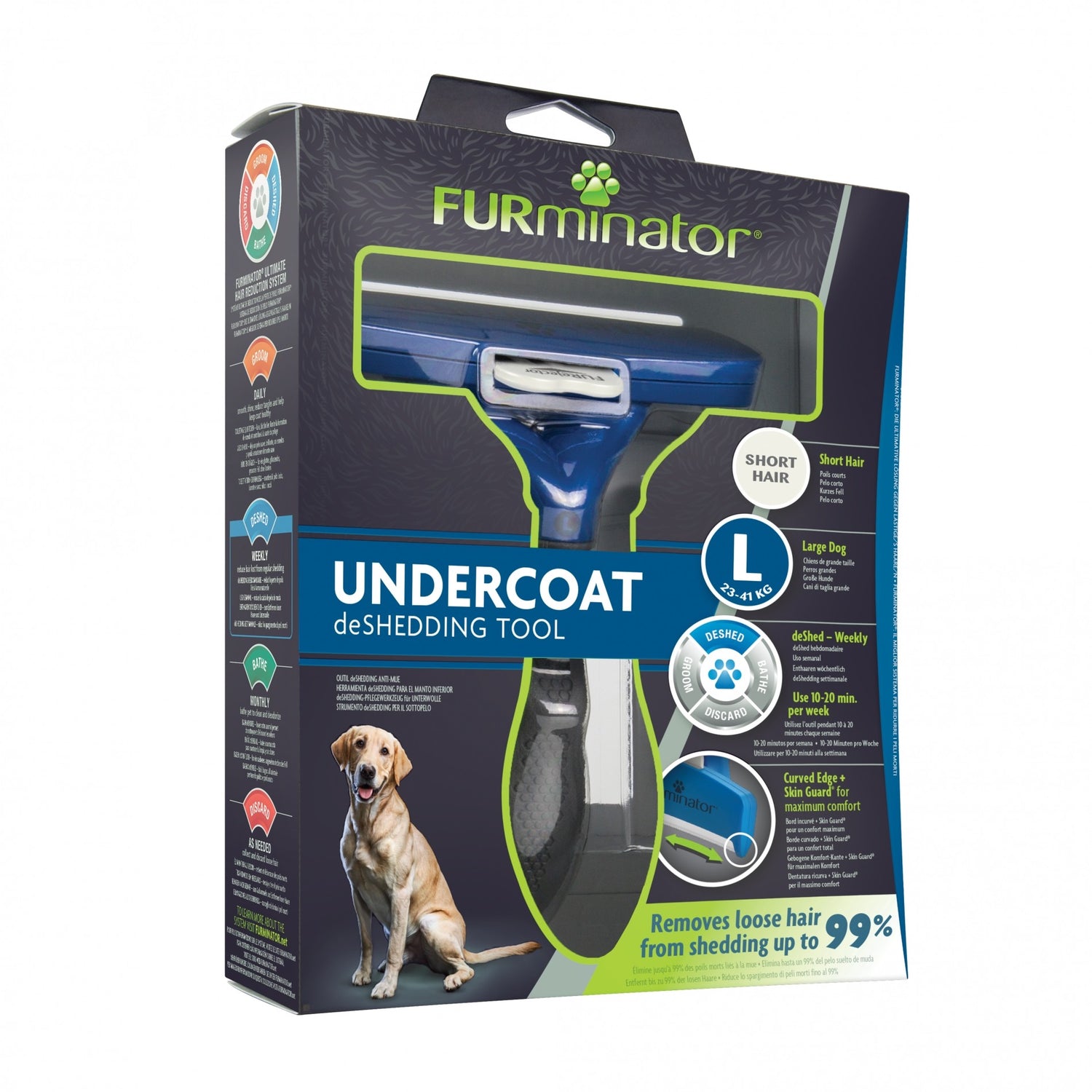 Brosse Furminator poils courts