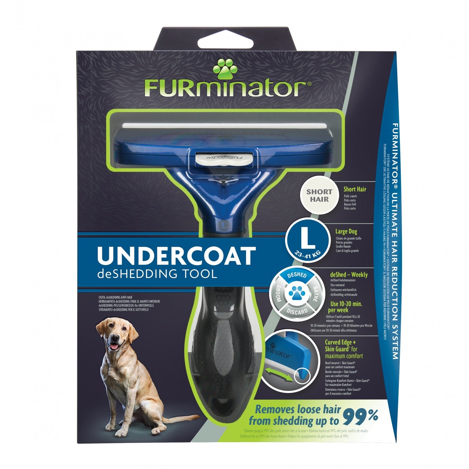 Brosse Furminator poils courts