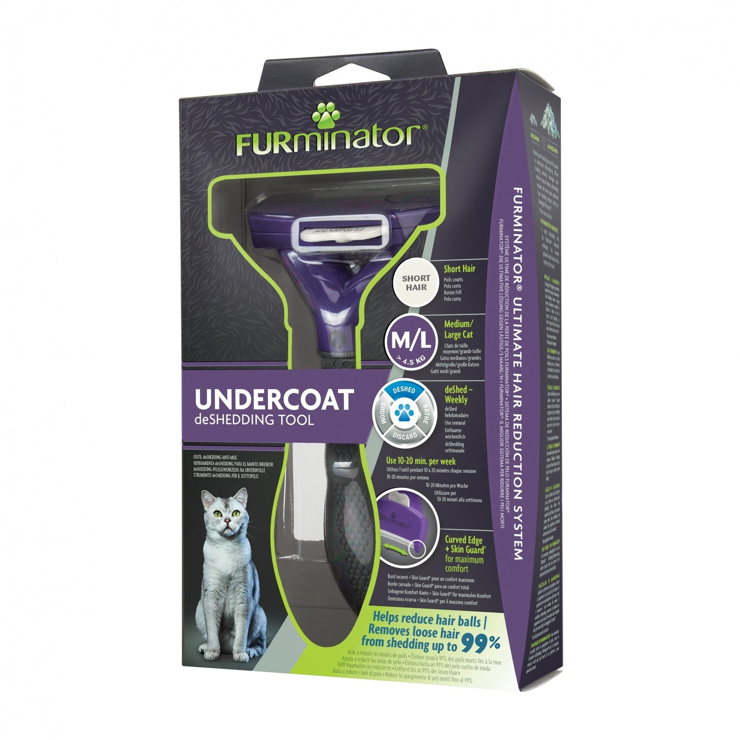 Brosse Furminator poils courts