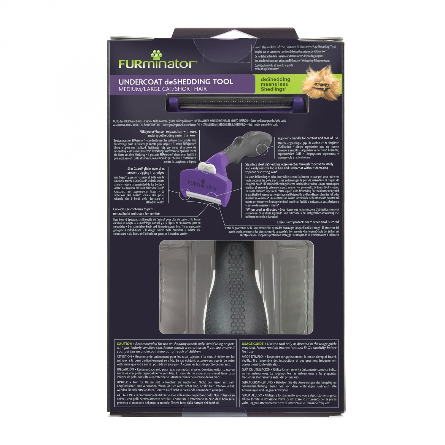 Brosse Furminator poils courts