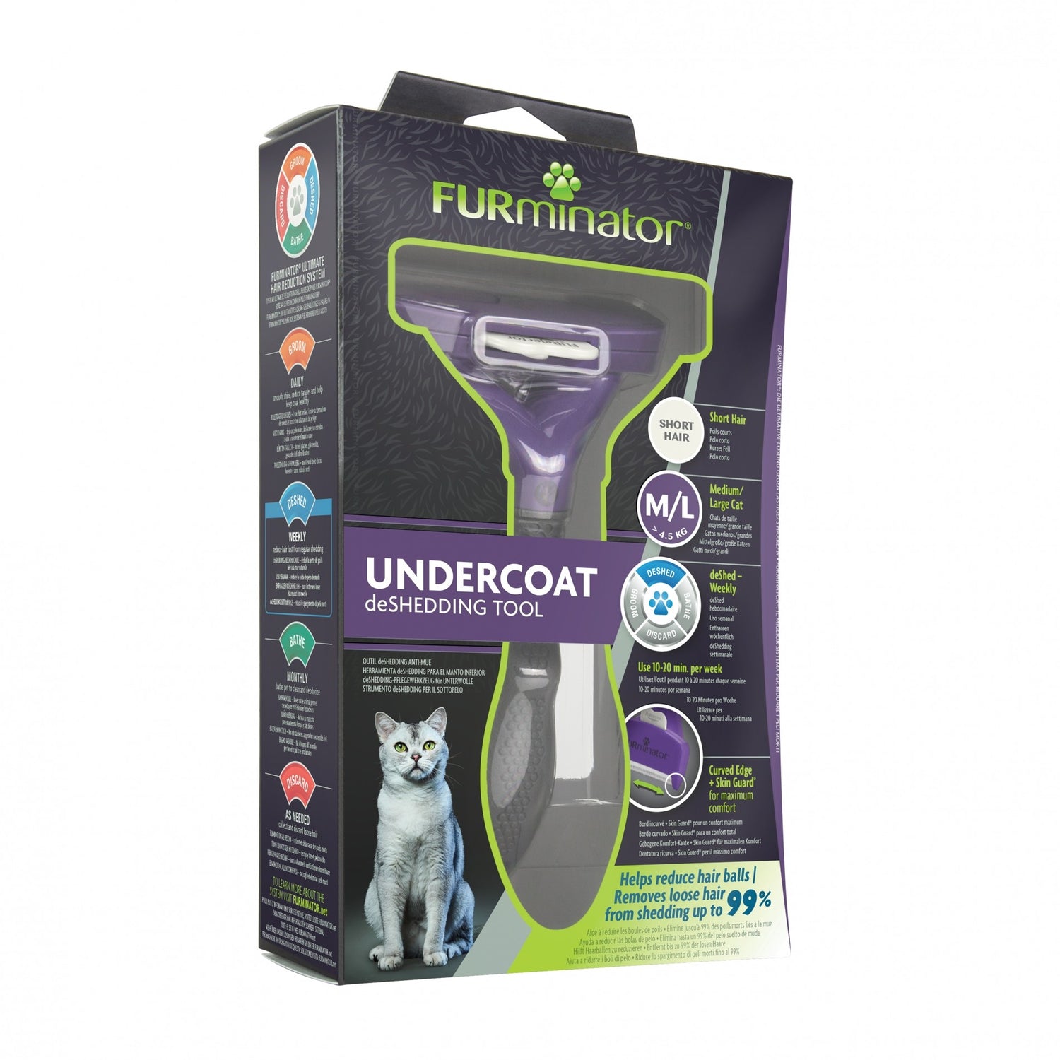 Brosse Furminator poils courts