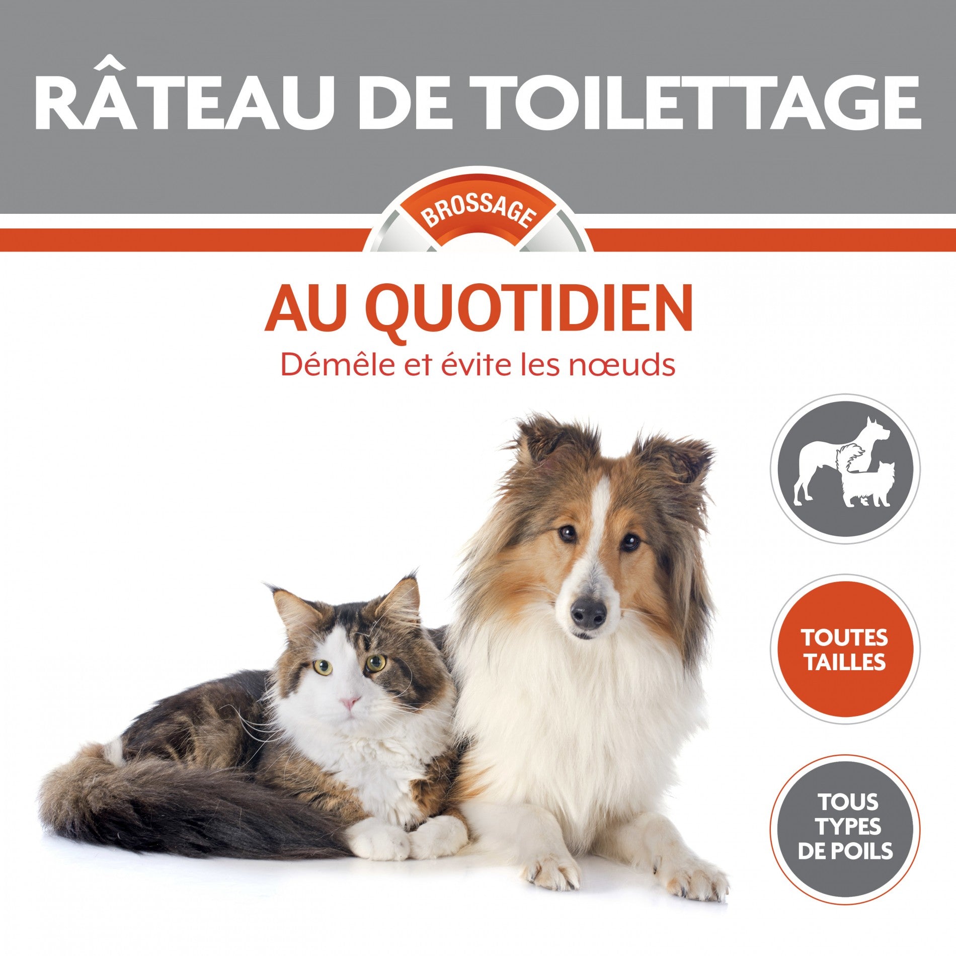 Râteau de toilettage