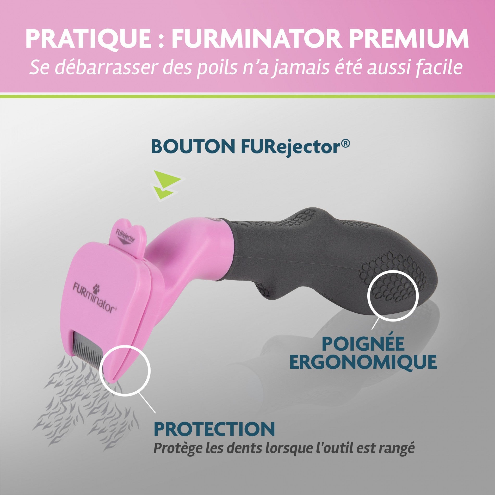 Brosse anti-mue pour petits animaux