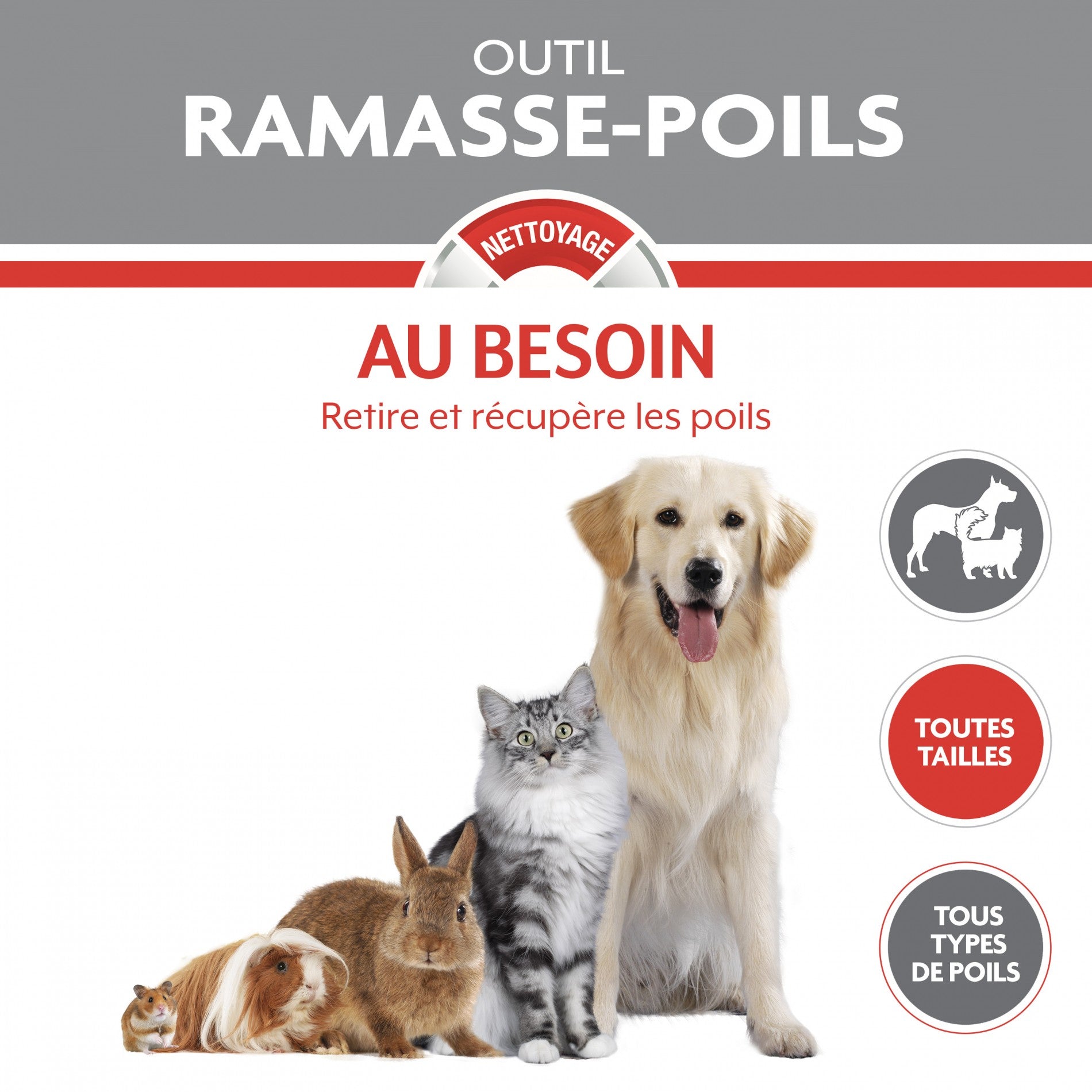 Rouleau ramasse-poils