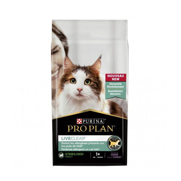 PRO PLAN LiveClear Sterilised Adult à la Dinde - Croquettes pour chat